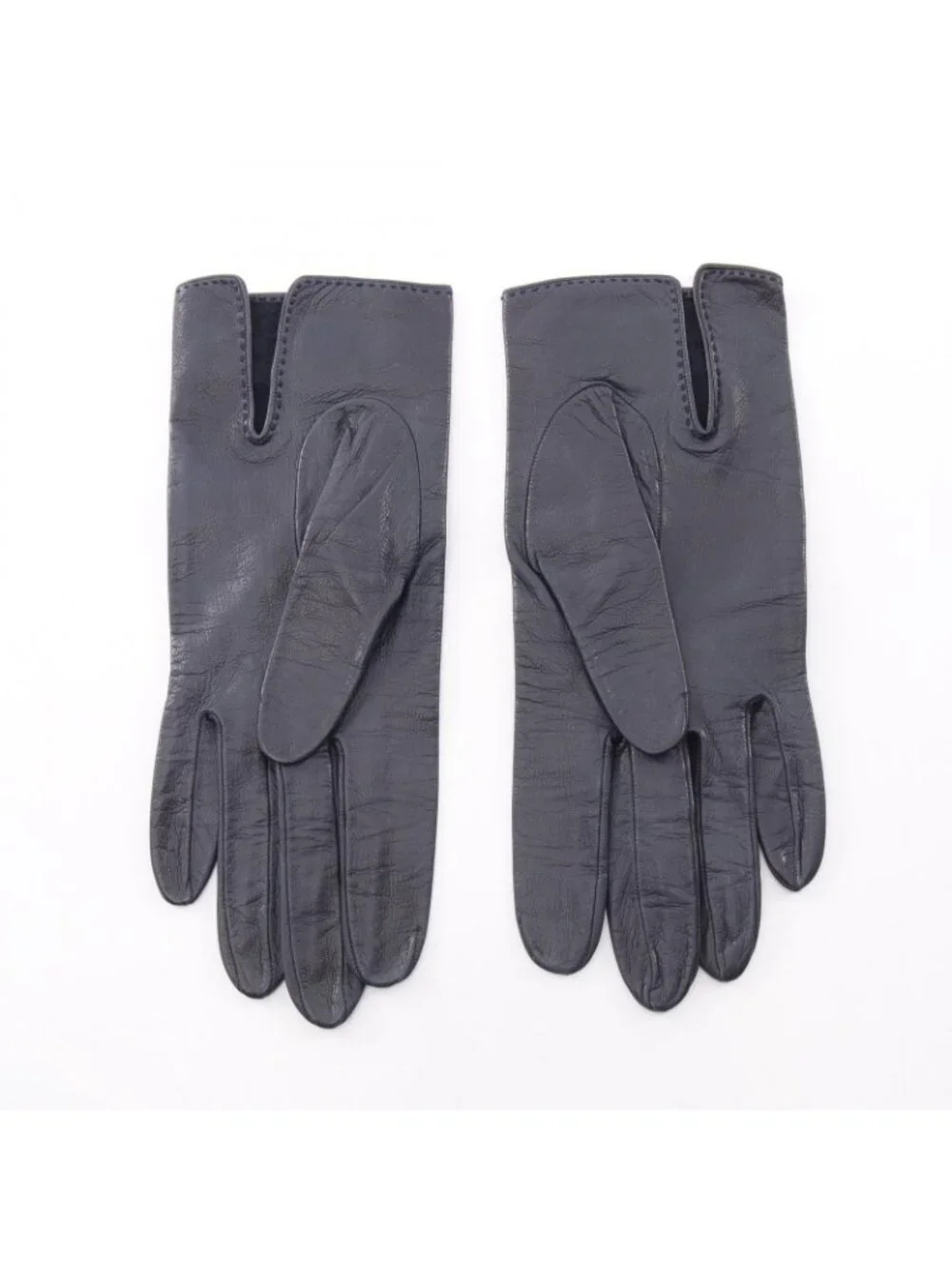 Hermes Gloves Logo Leather